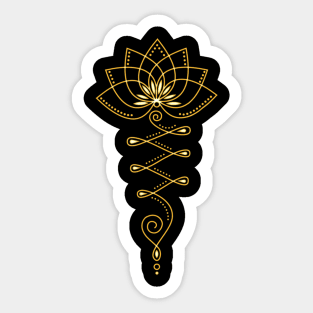 Lotus Flower Unalome Yoga Meditation Awareness Zen Sticker